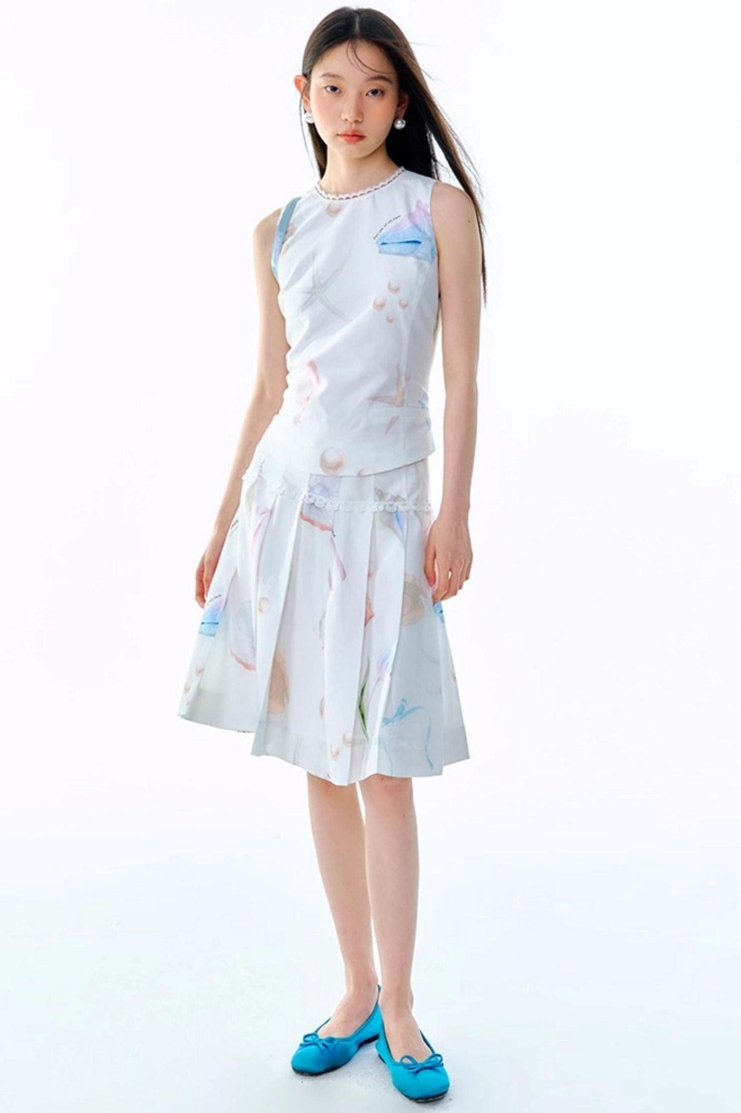 Starfish Pleated Skirt Set-Up