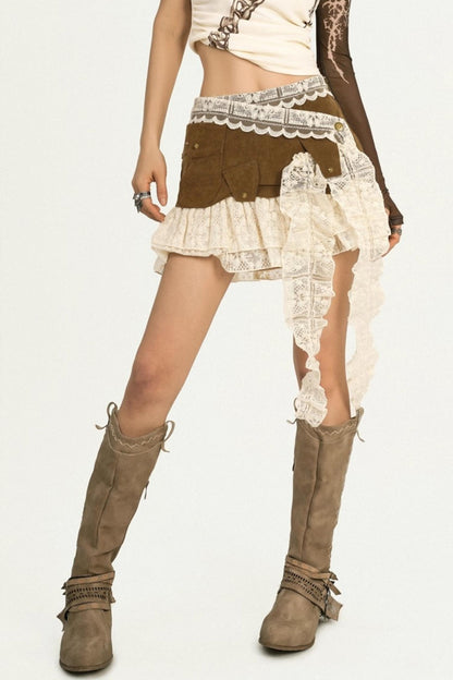 Cool Original Retro Lace Short Skirt