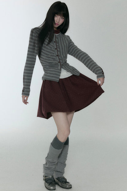 Layered Stripe Long Sleeve Top