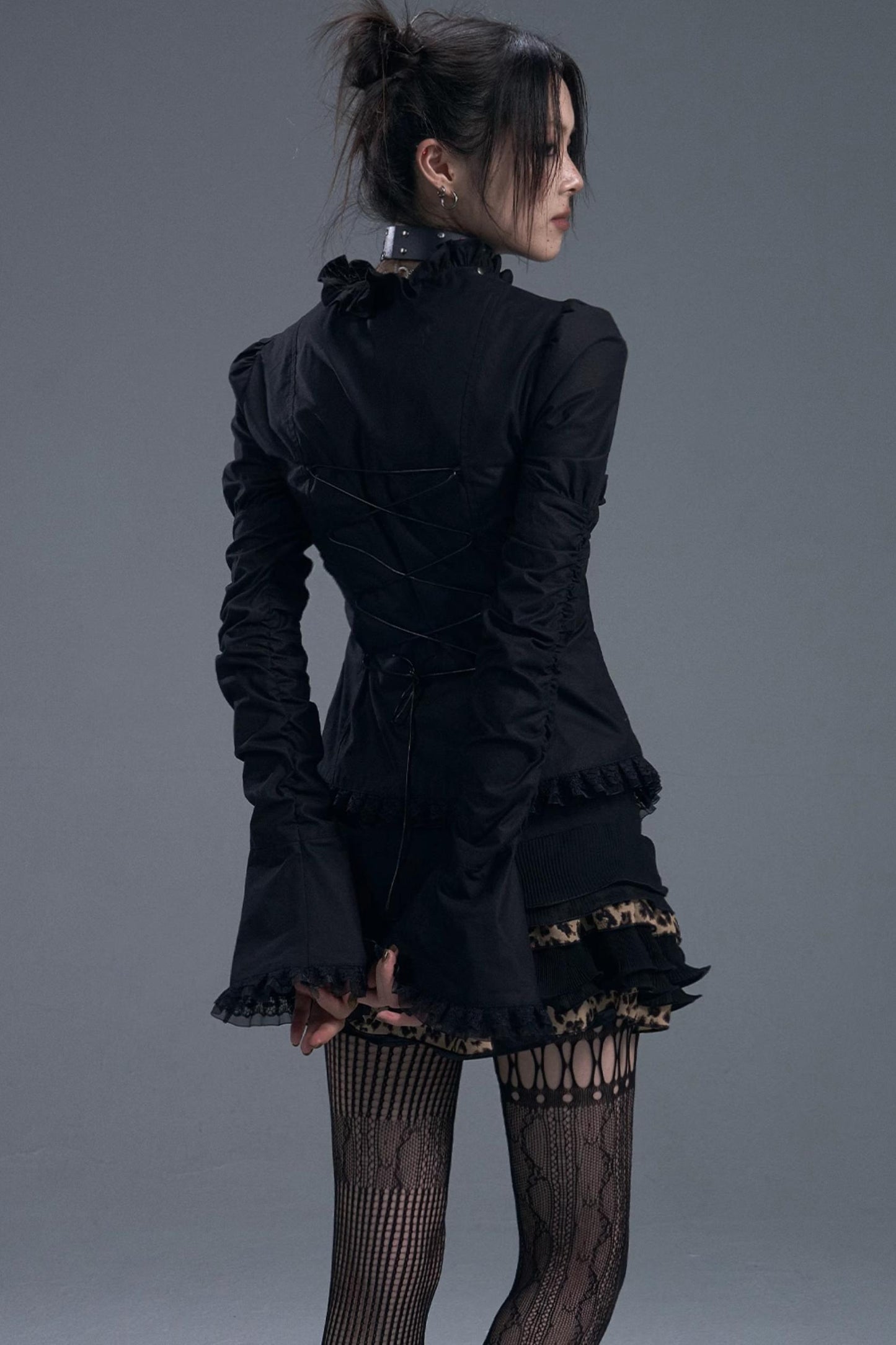 Gothic Vintage Lace Bell Sleeves Top