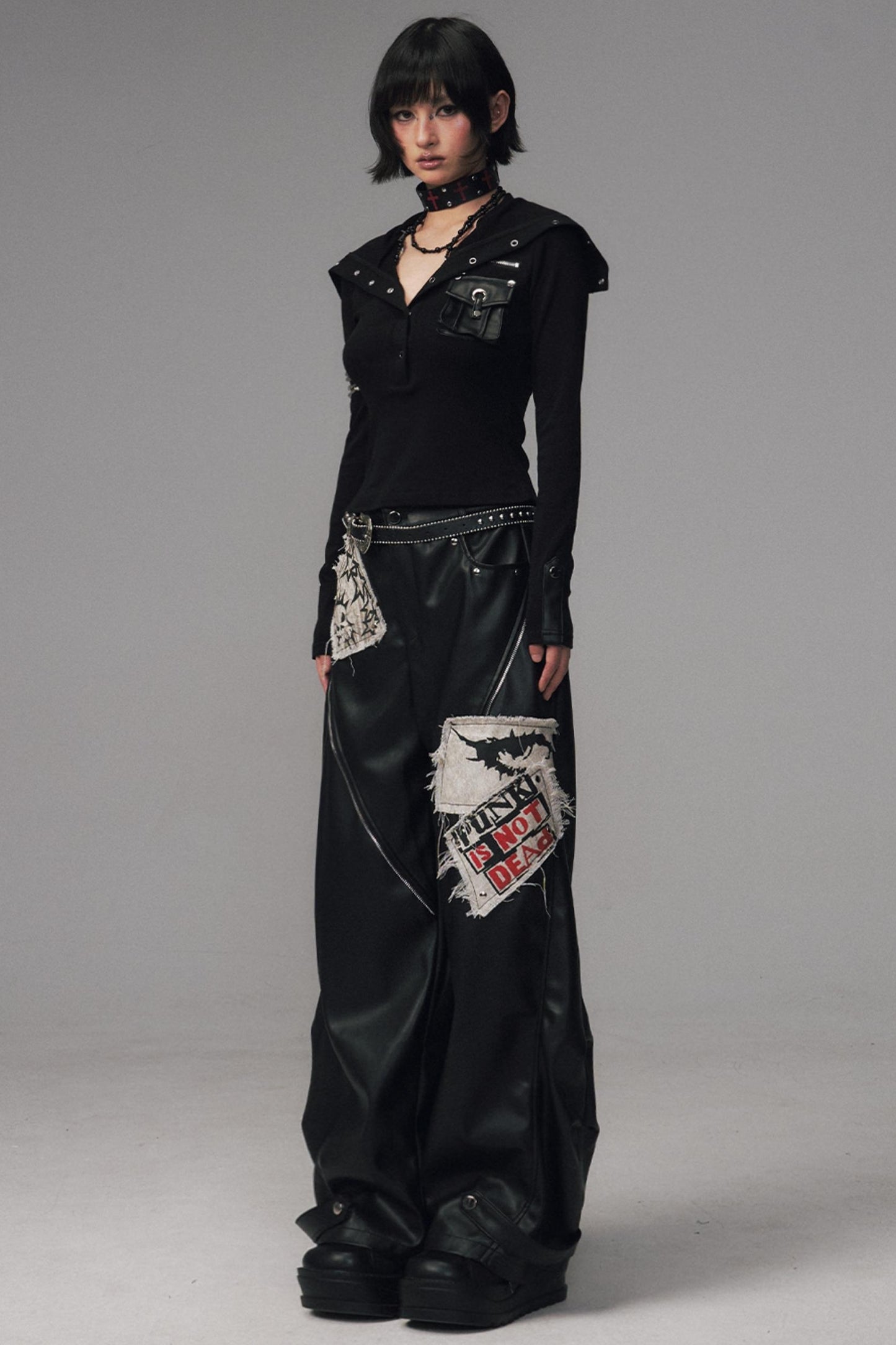 Lost Split Leather Pants