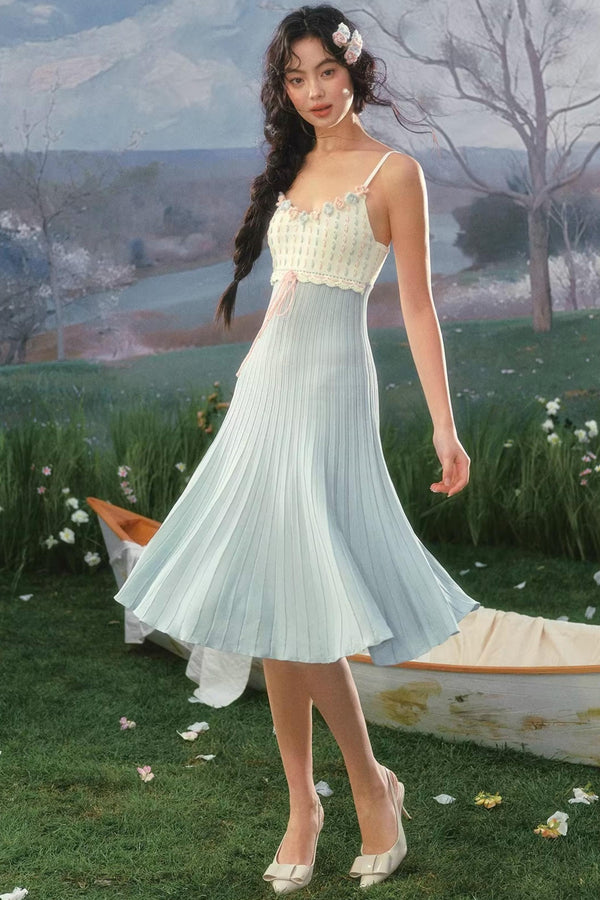 French Country Rose Knit Dress Set-Up