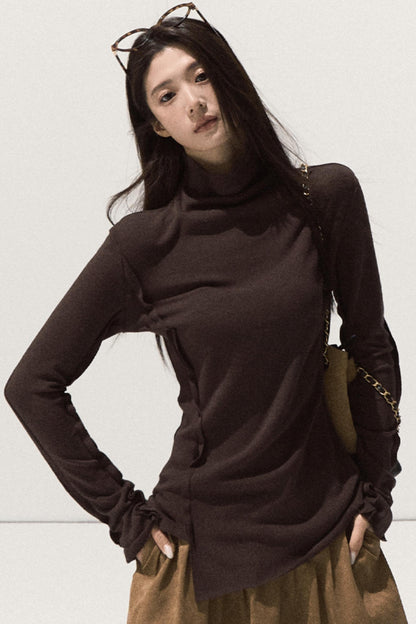 High-Elastic Knit Slim Top