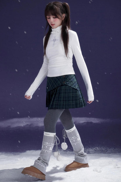 Fair Isle Knit Snow Socks Covers