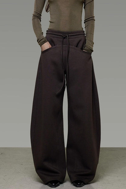 Smooth Drape Wide-Leg Pants
