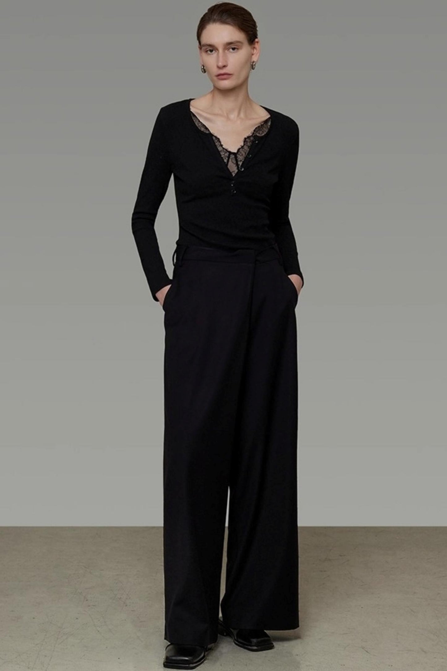 High-End Minimalist Slim Knitwear