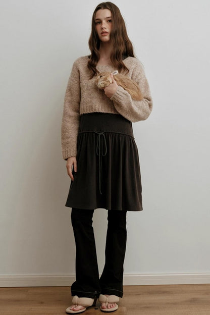 Floral Embroidered Knit Dress