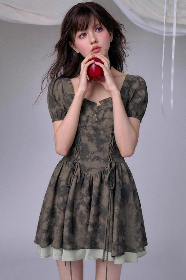 Fighting Fairy Green Tie-Dye Dress