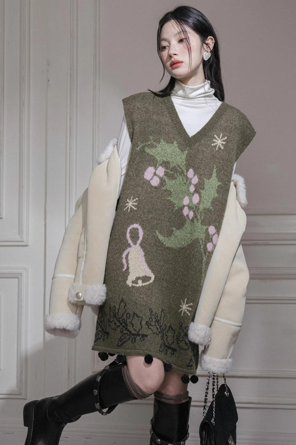 Pine Needle Knit Dress