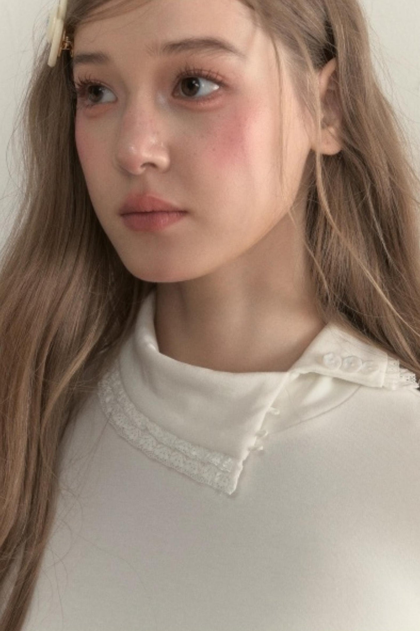 Layered Pleated Base Long Sleeve Top