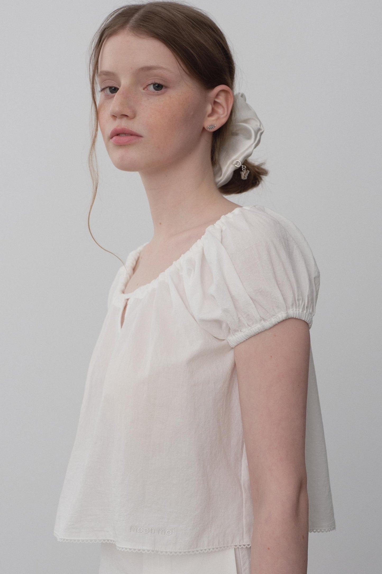 Satin Marble Hair Ribbon