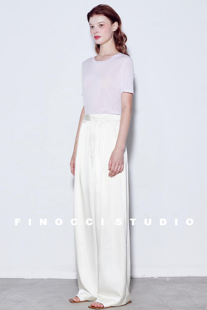 Breeze Pleat Wide-Leg Pants