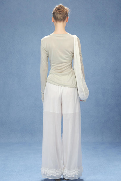 Chic U-Neck Corset Top Set