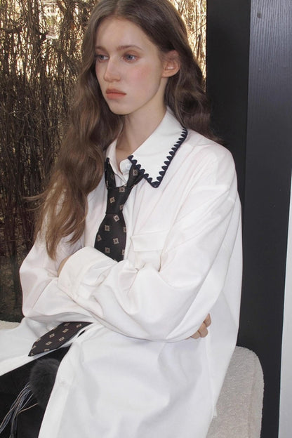 Shell-Edged Corduroy Winter Shirt