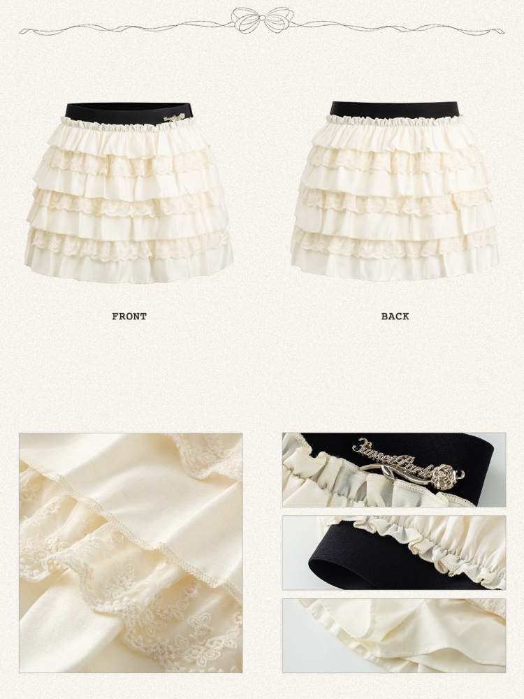 Sweet A-Line Cake Mini Skirt