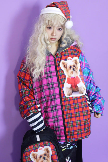 Christmas Cotton Hooded Fleece Jacket