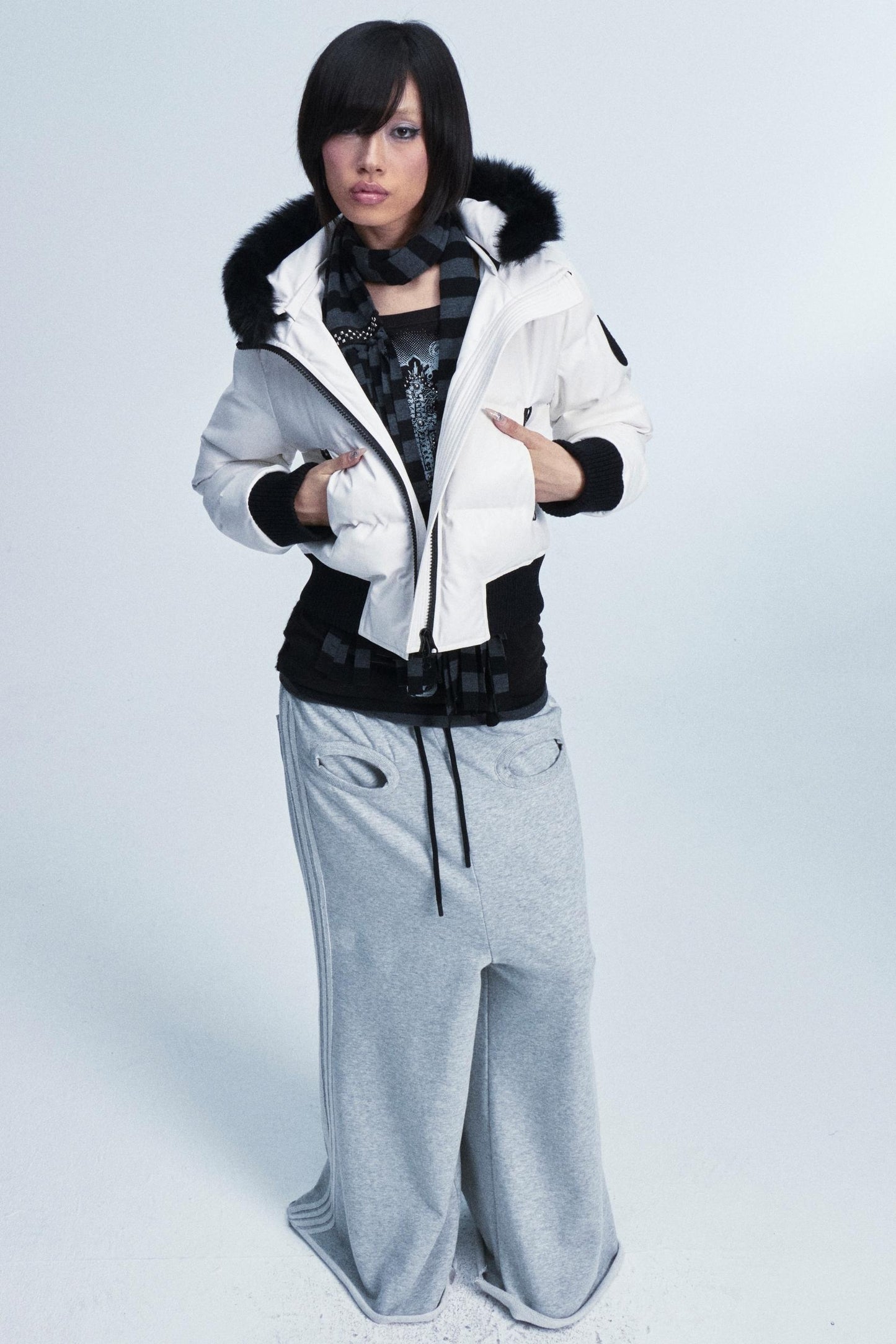 Frayed Hem Flared Pants