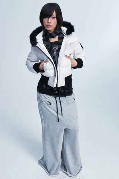 Frayed Hem Flared Pants