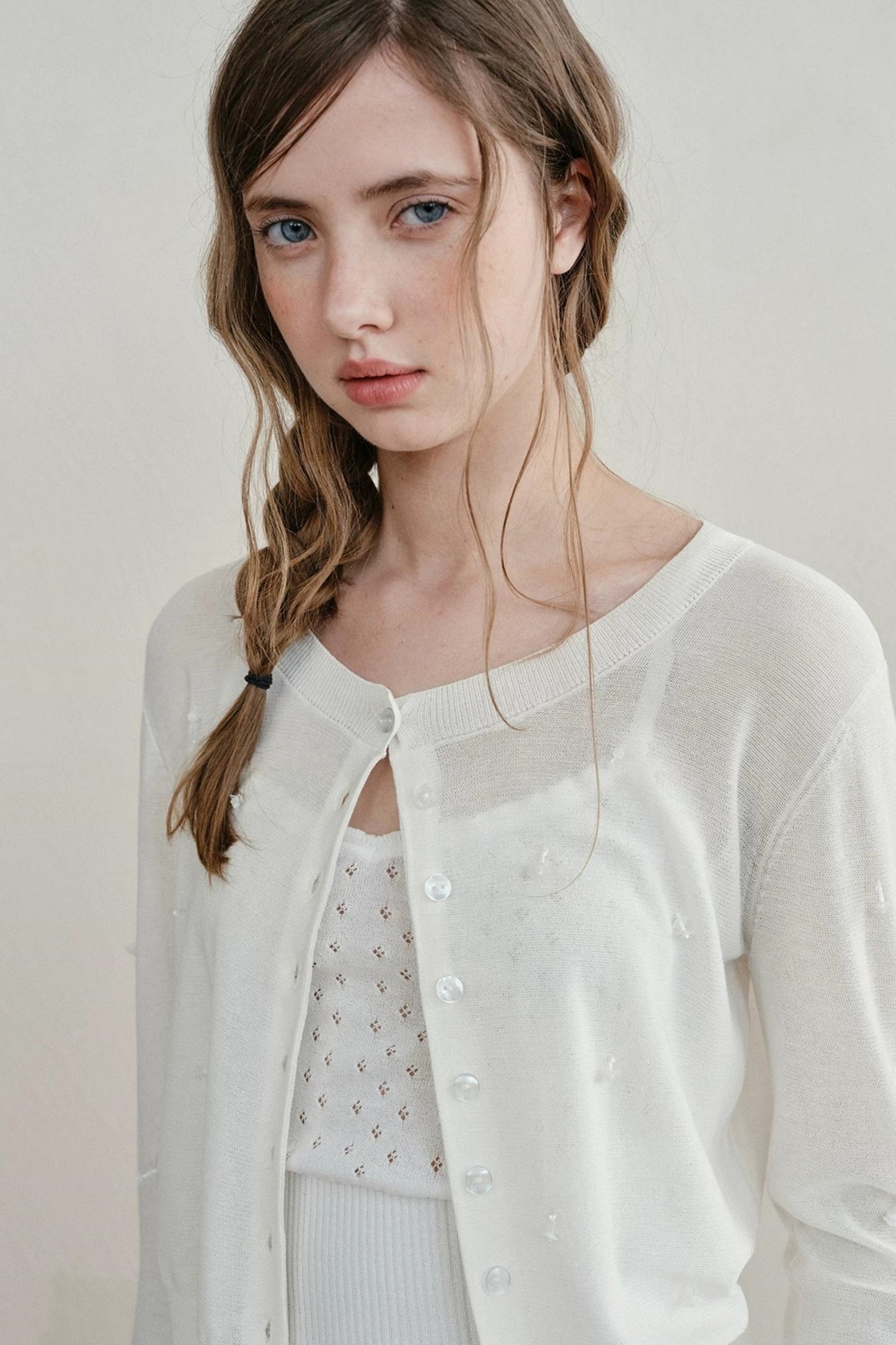 Heartbeat Beaded Knit Cardigan