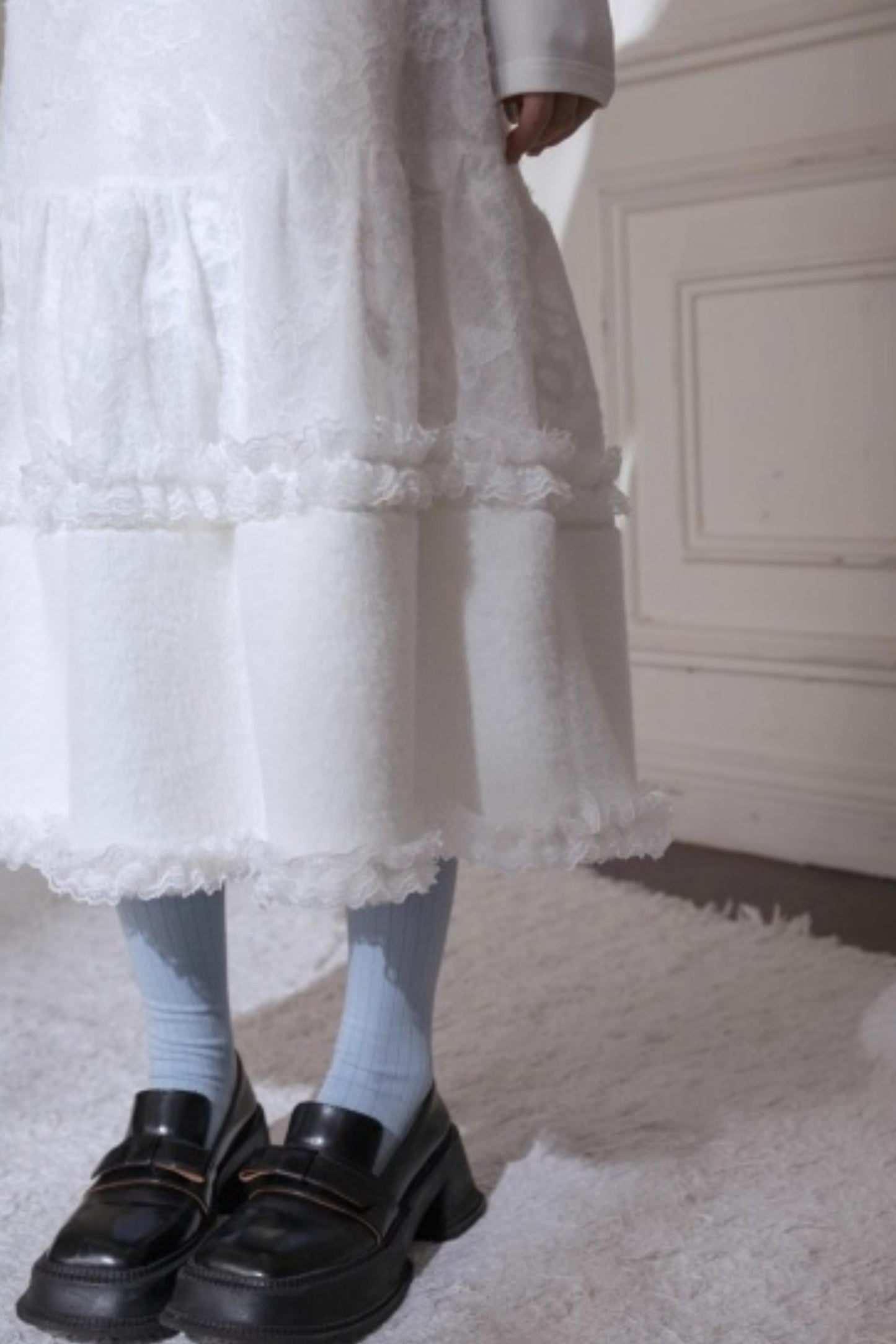 First Snow White Lace Skirt