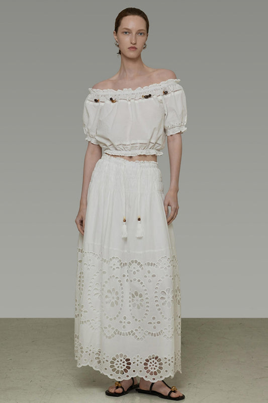 One-Shoulder Summer Skirt Top Set-Up