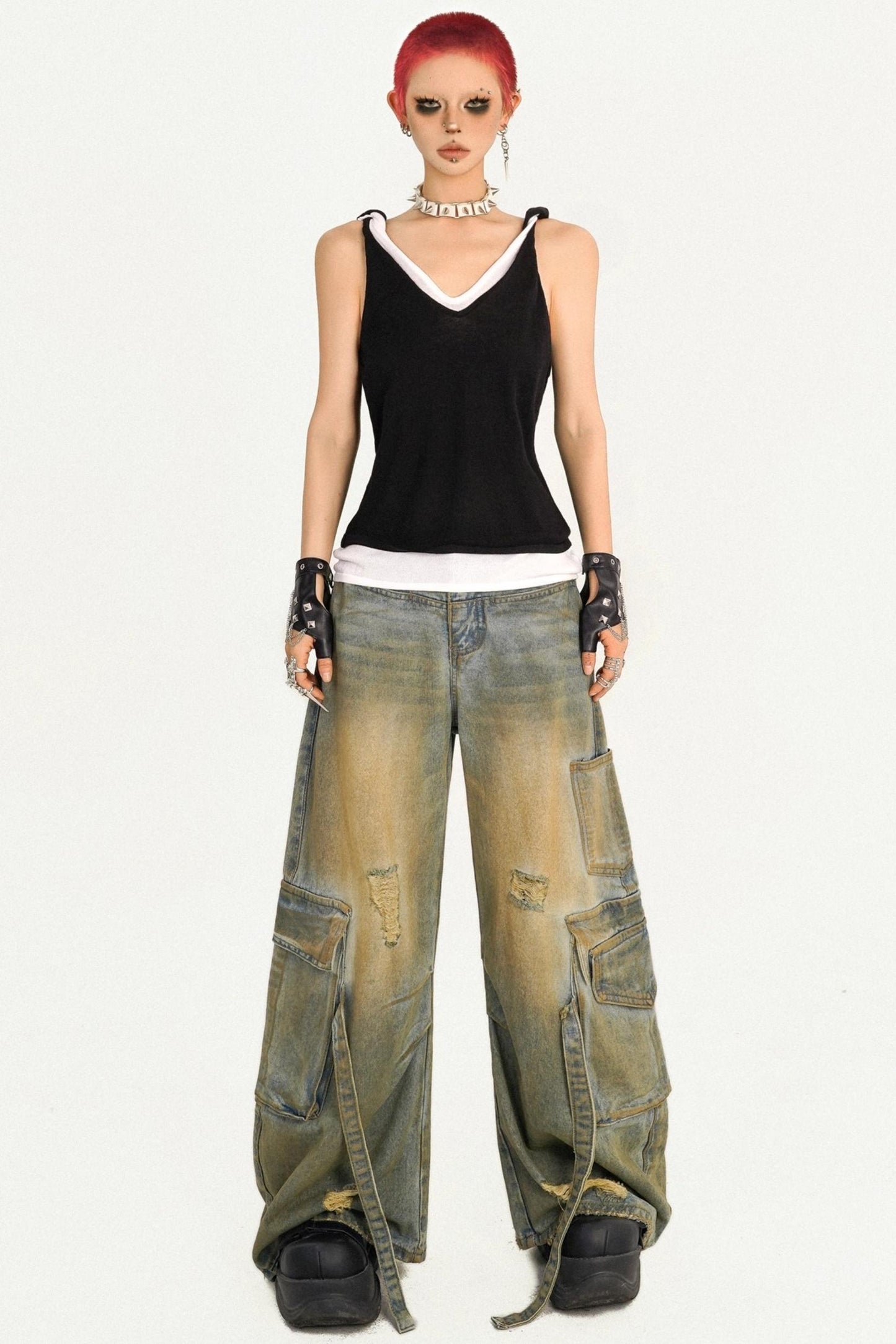 Wandering Retro Cargo Jeans