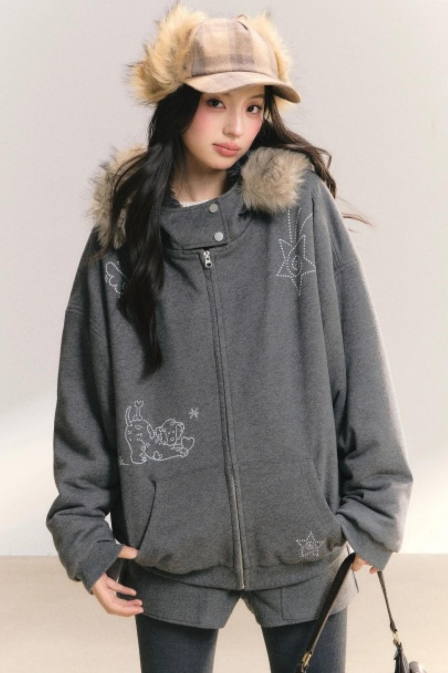 Glowing Sparkle Hooded Jacket