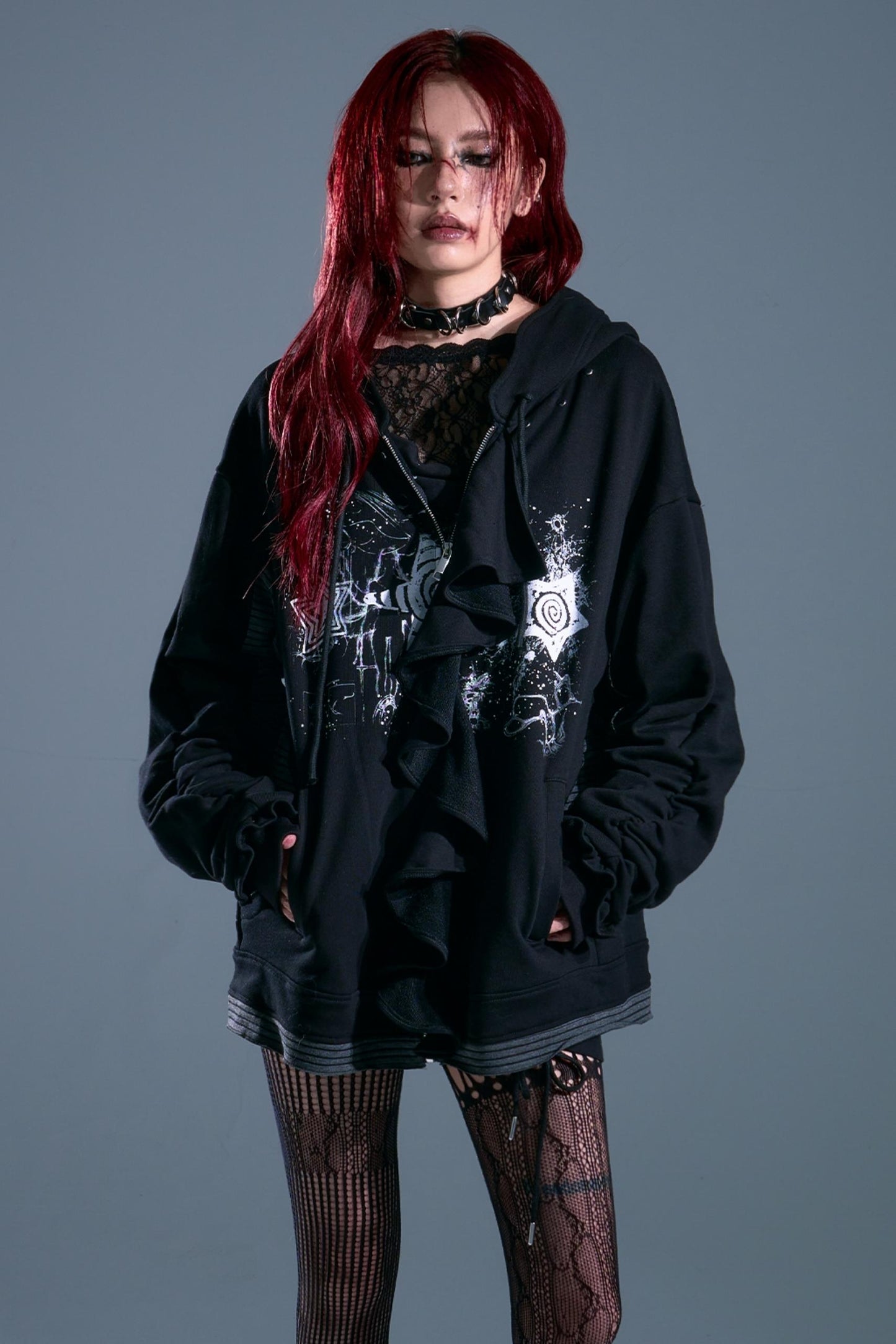 Autumn Hooded Sweatshirt Cardigan