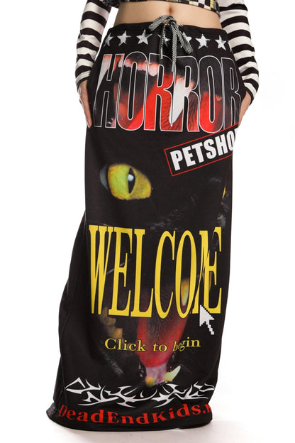 Punk Hot Girl Sweatshirt Skirt