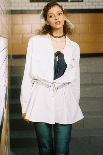 Blue High-Waisted Skinny Jeans