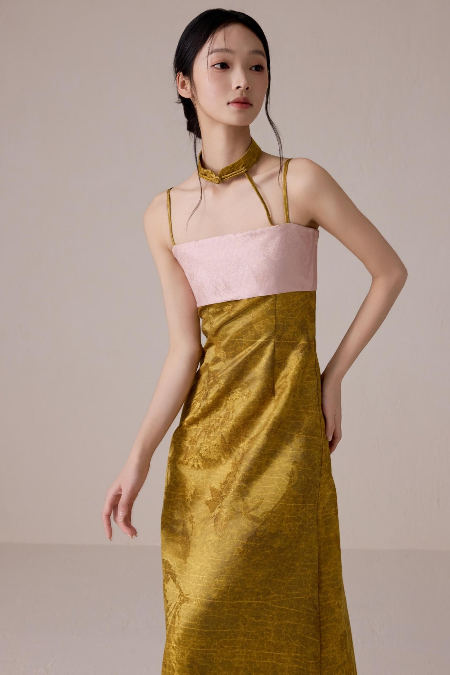 Summer Fusion Halter Dress