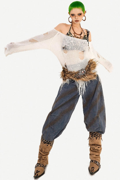 American Design Knitted Smock Top