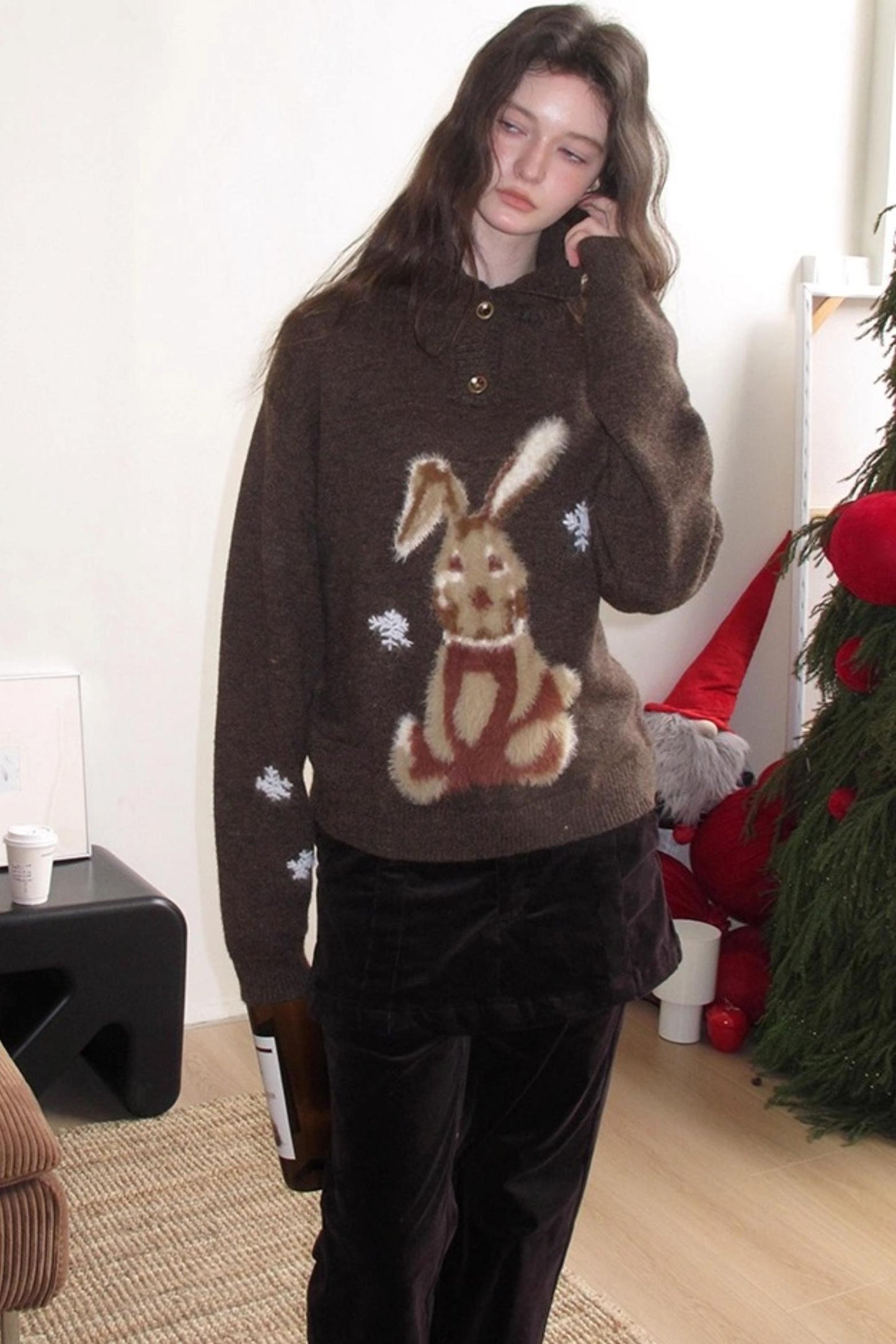 Snow Rabbit Wool Sweater