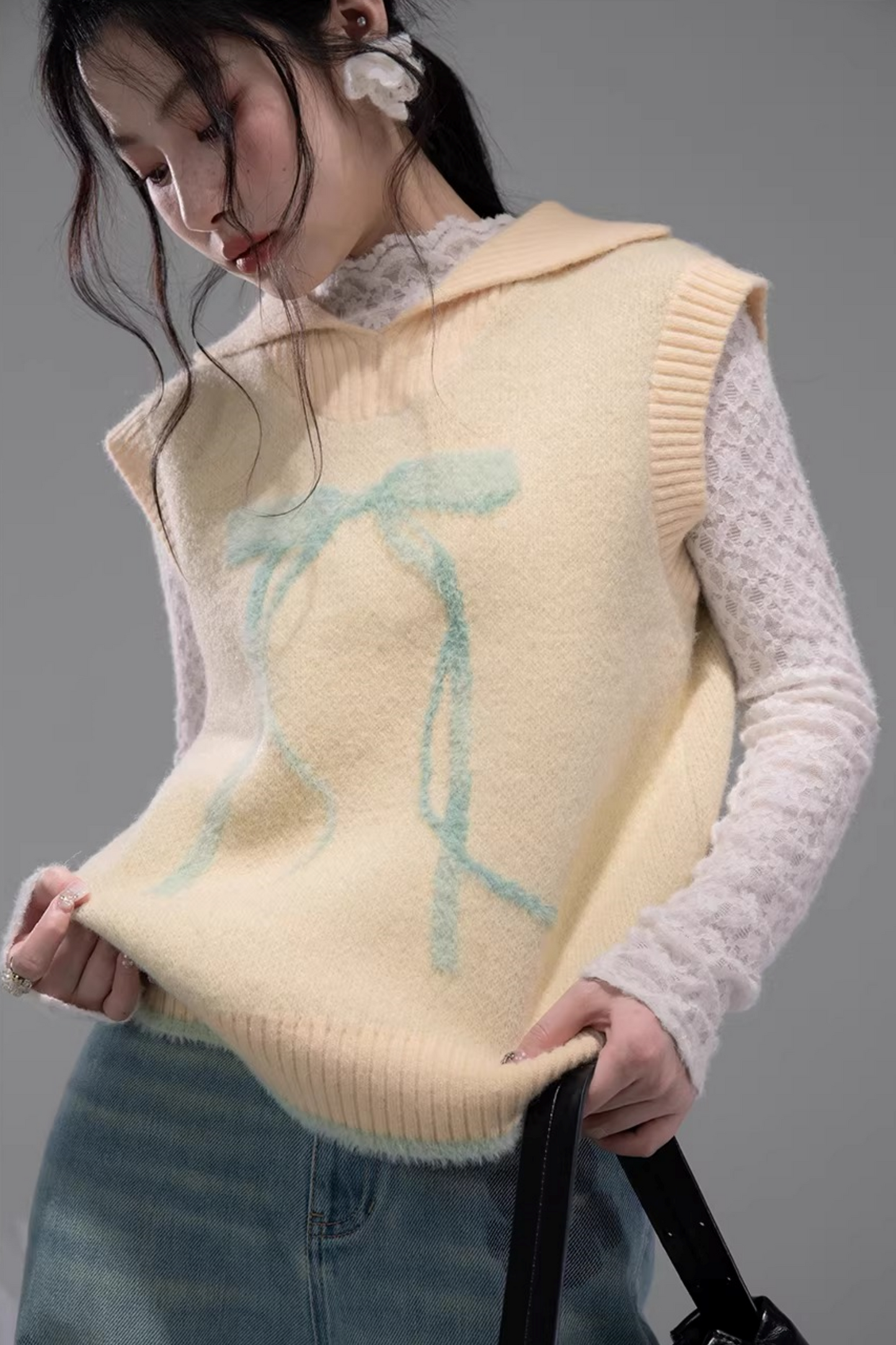 Bright Spring Day Jacquard Vest