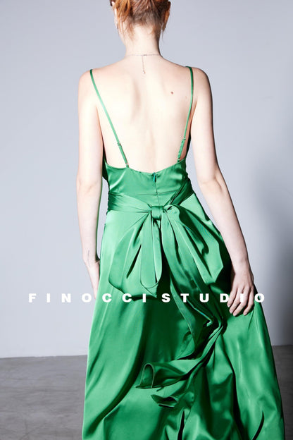 Green Vintage Resort Dress
