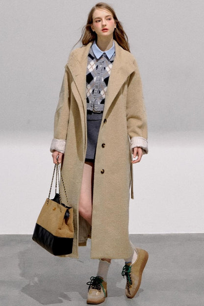 Vintage Diamond Plaid Knitted Cardigan