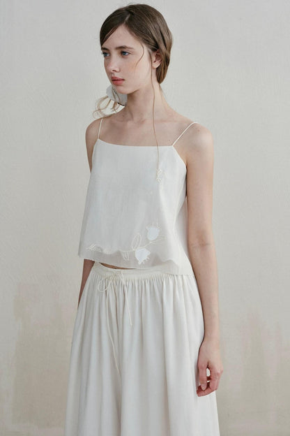 Lily of the Valley Embroidered Camisole Set-Up