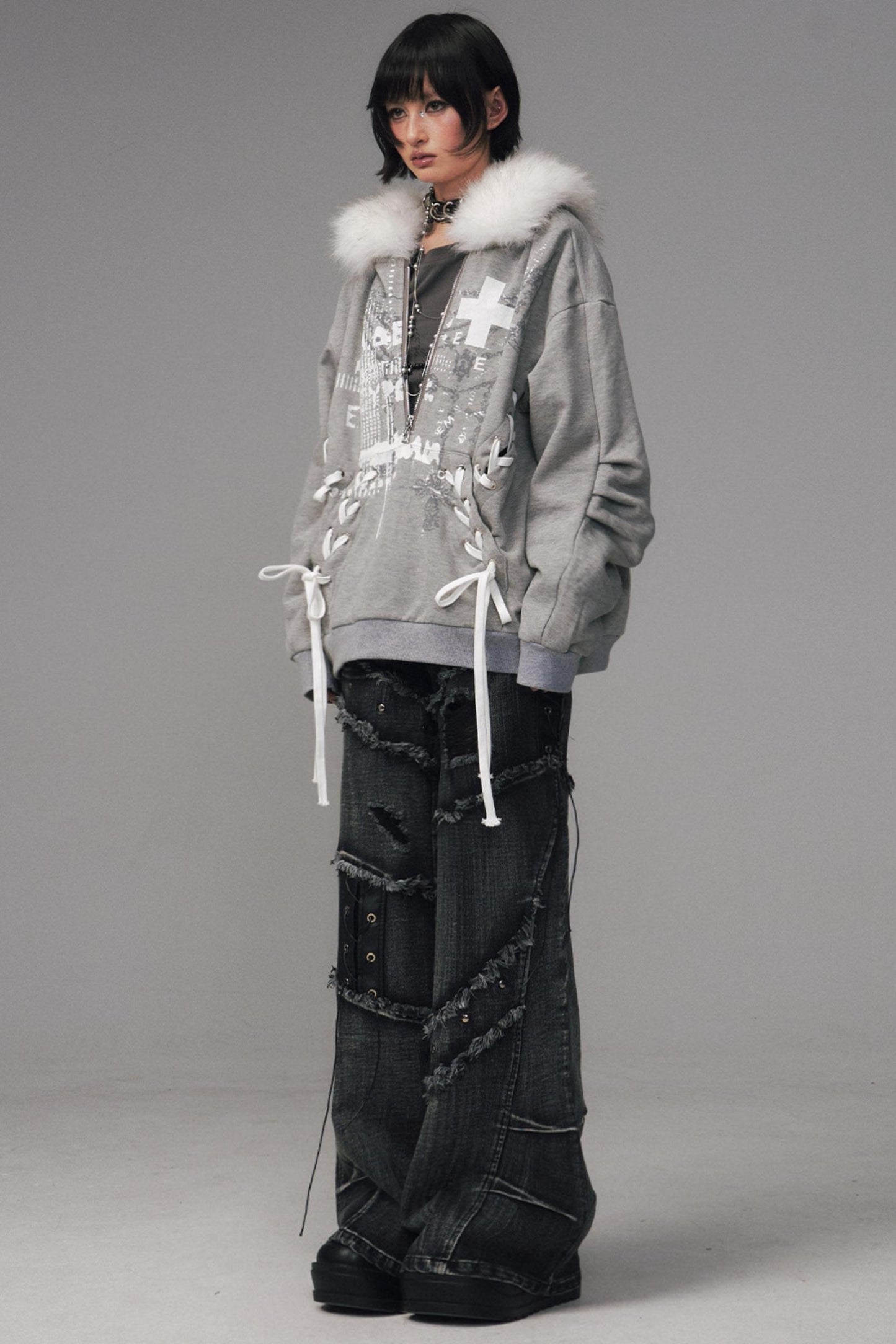 Back Garden Light Zipper Heavy Top