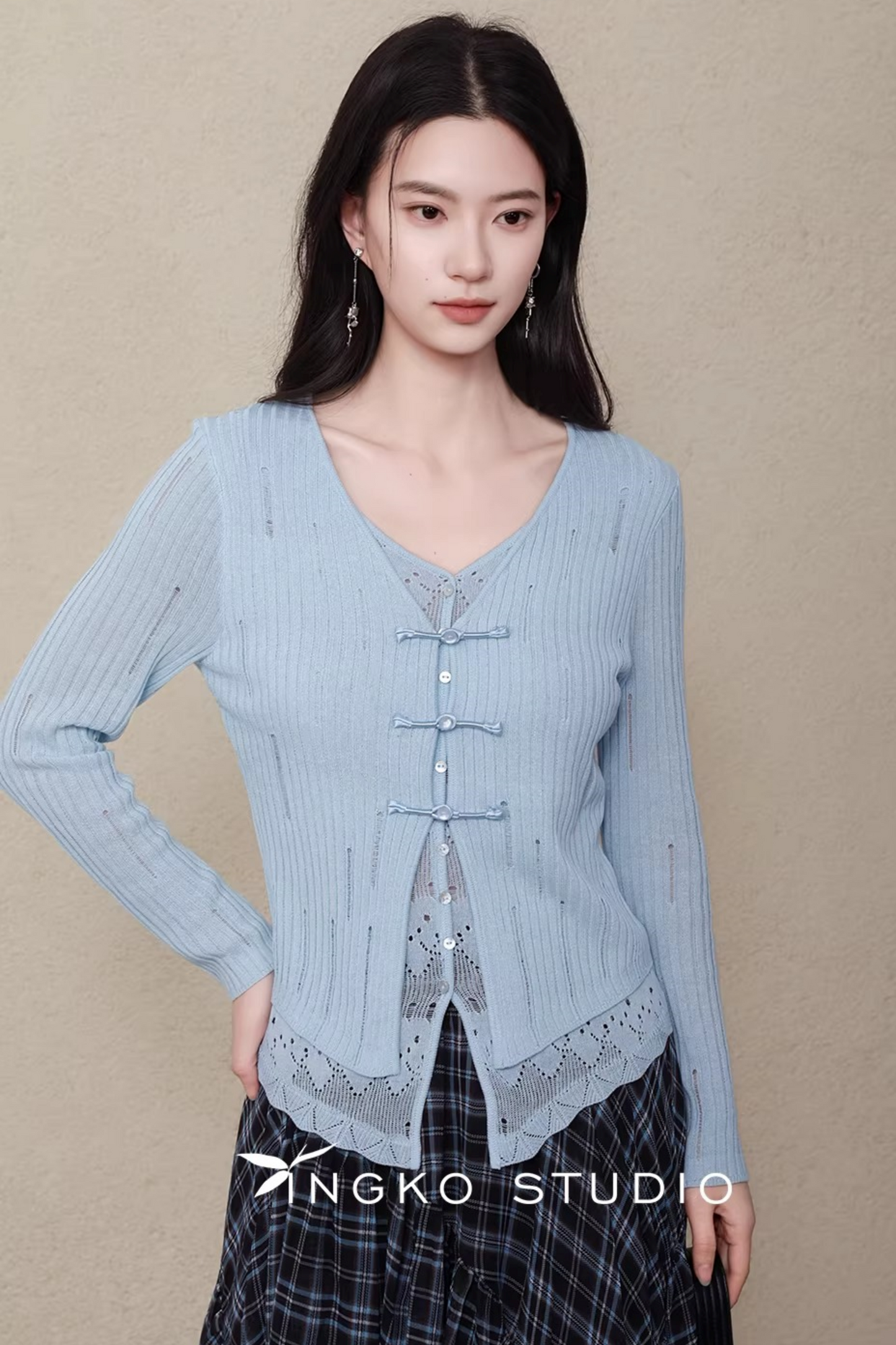 Ingko Cloud Blue Cardigan