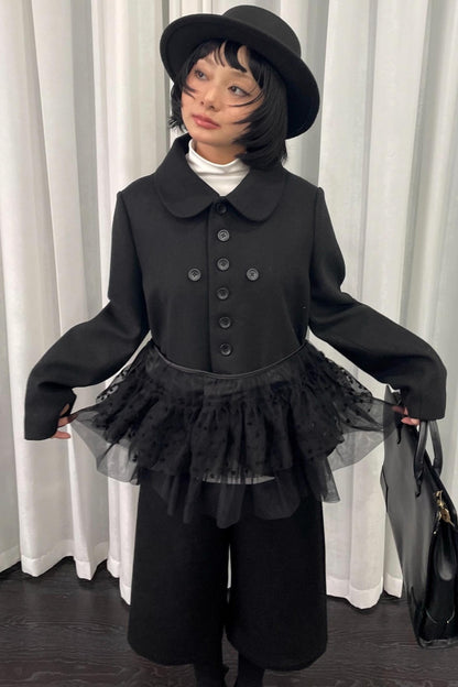 Deodorizing Mesh Lace-Up Shawl Cape