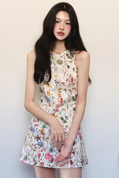 Wind Flower Sleeveless Dress