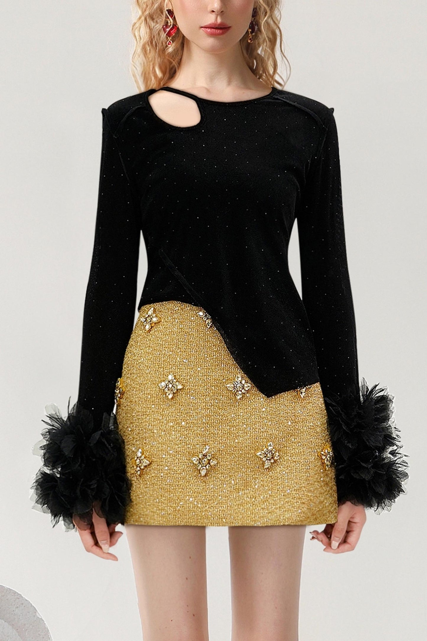 Modern Style Ensemble Shirt & Skirt Set-Up