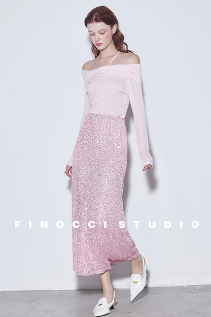 Blooming Pink Sparkle Skirt