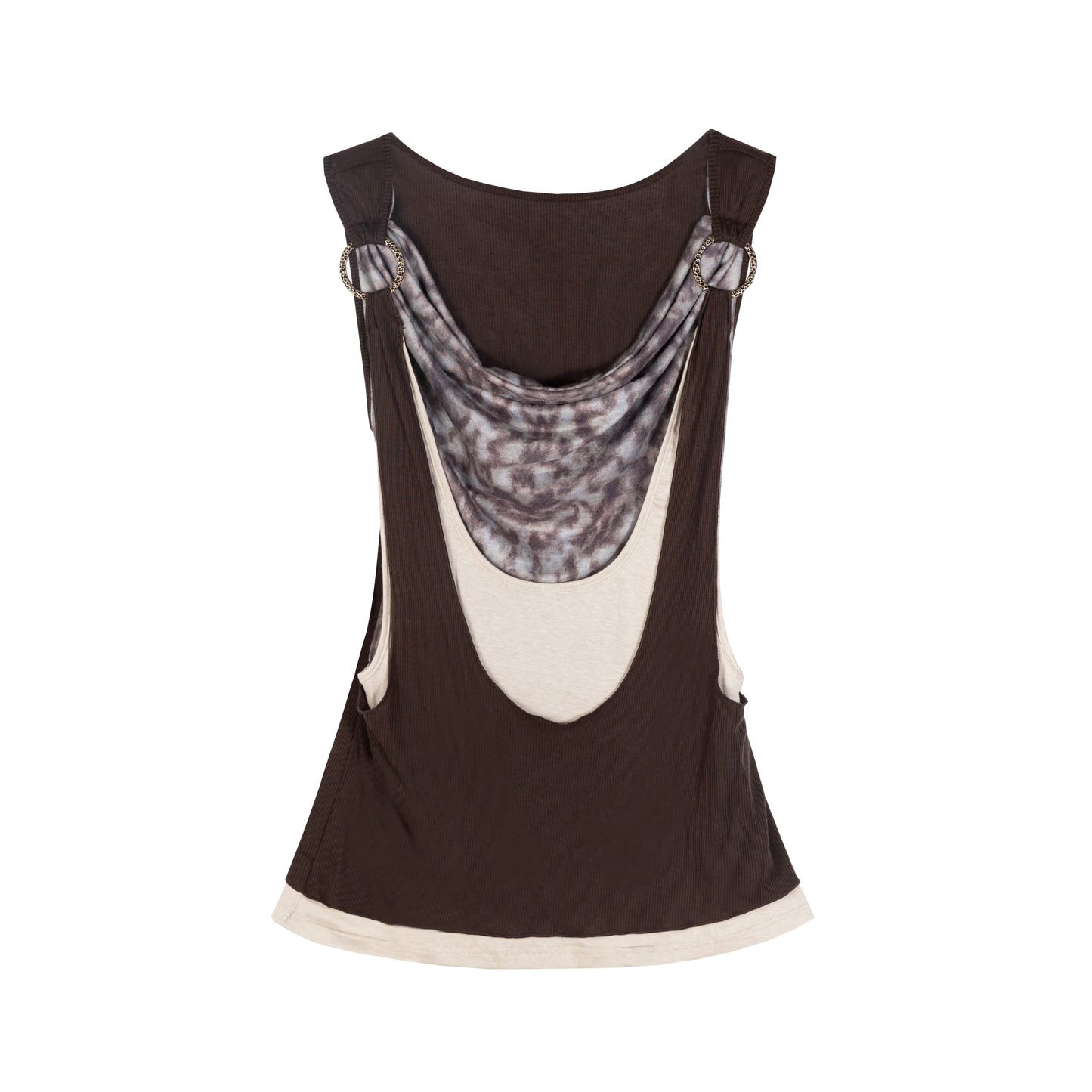 Asymmetrical Retro Sleeveless Vest