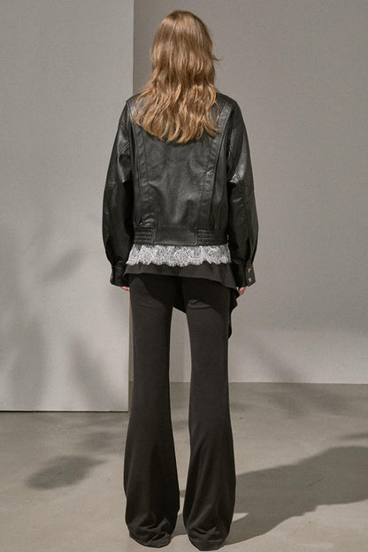 Flared Stitched Pants