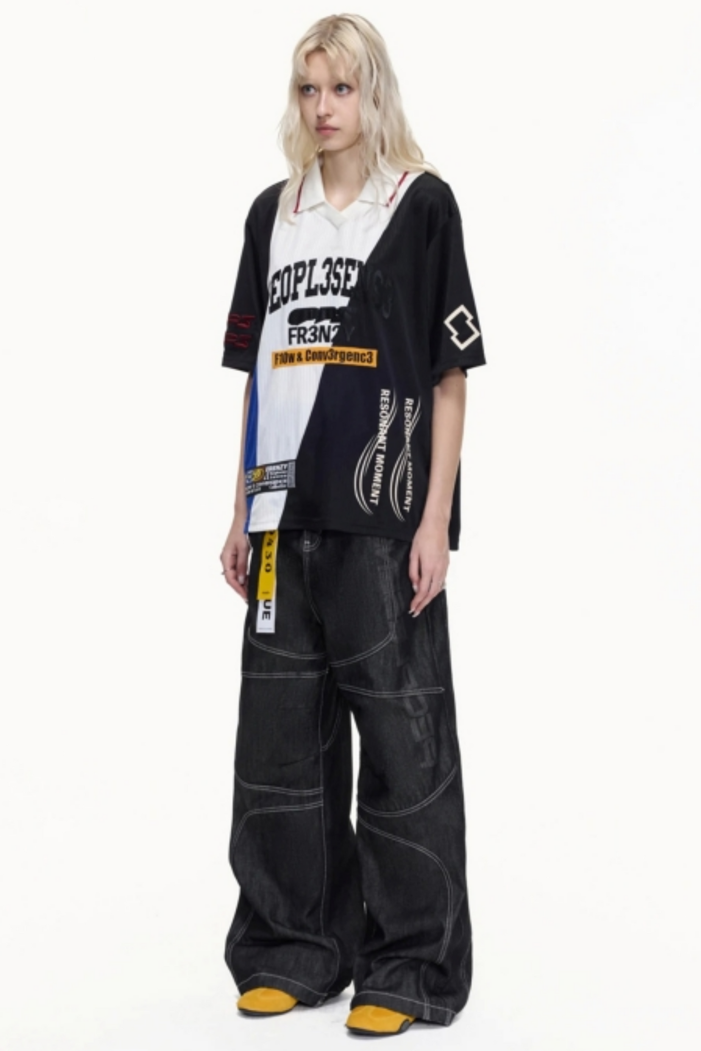 American Jersey Polo Top
