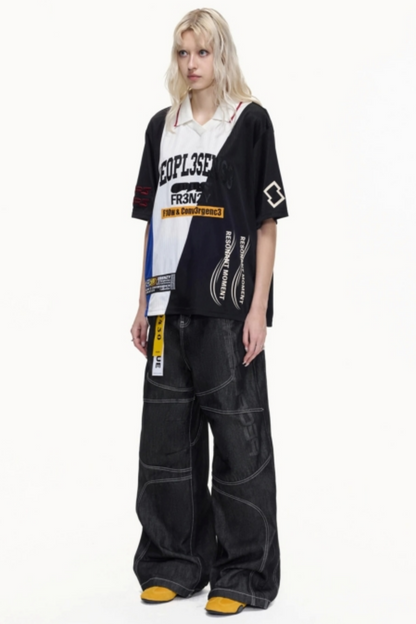 American Jersey Polo Top