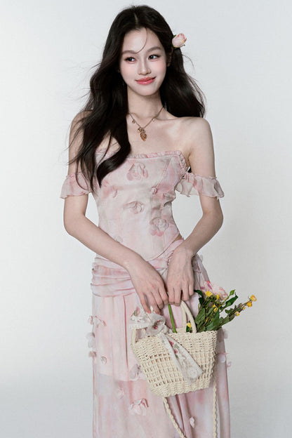 Floral Halter Skirt Set-Up