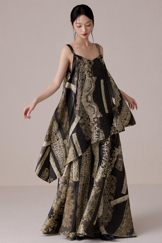 Bohemian Summer Halter Maxi Dress