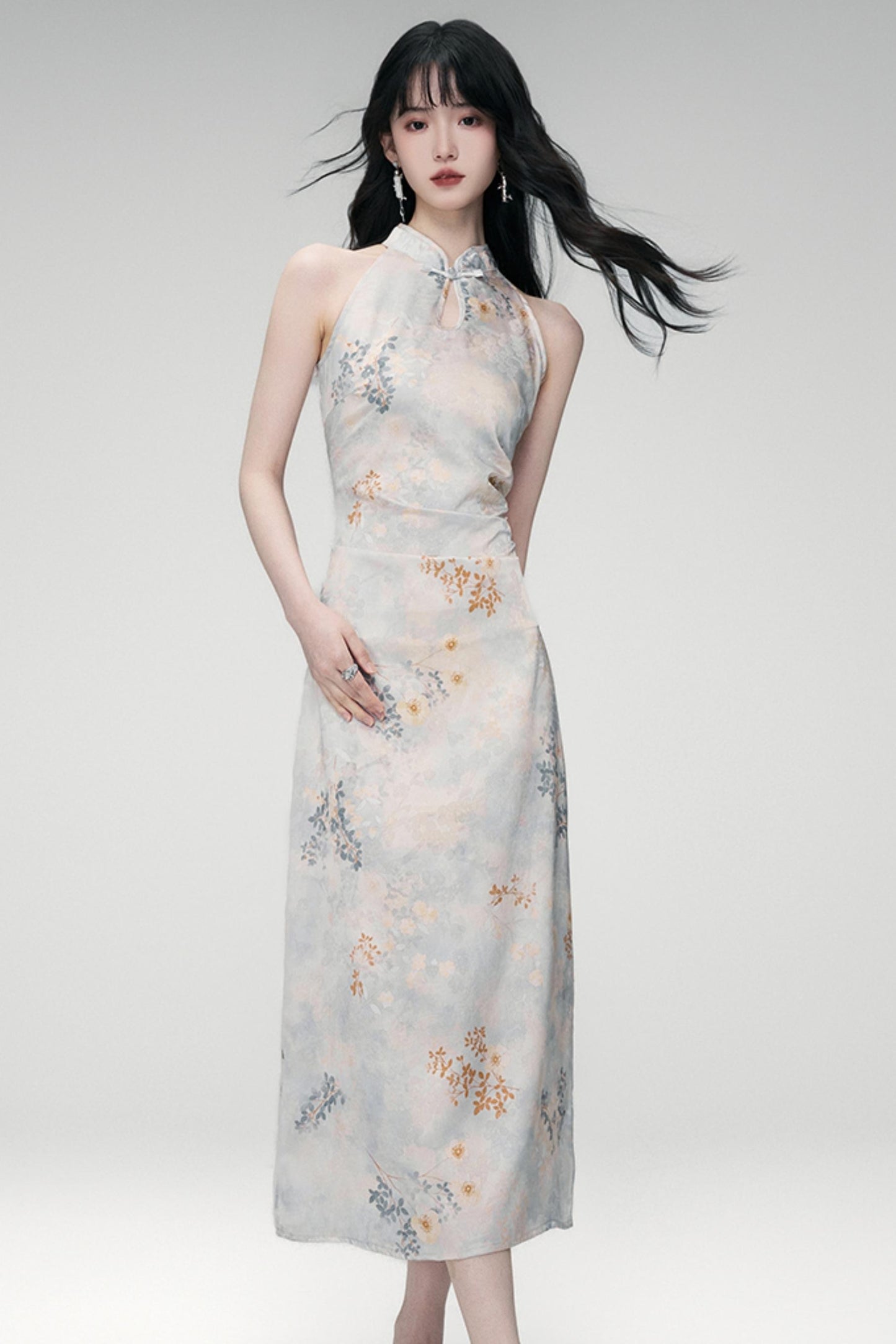 Sun Jacquard Cardigan Dress Set